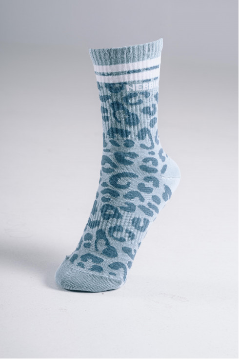 Leopard Crew Socks PRIMAL 106 (35-38, Синий)