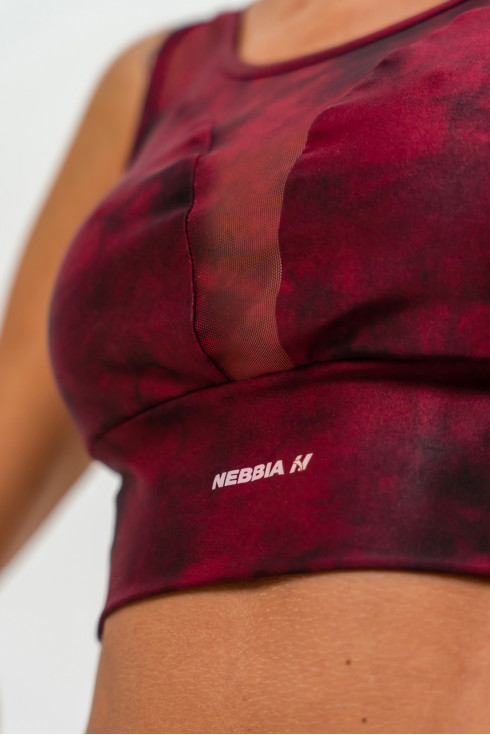 Ne Medium-Support Mesh Sports Bra IMPACT 478 (M, Красный)