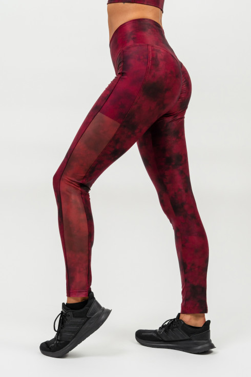 Ne High Waisted Mesh Leggings IMPACT 479 (XS, Красный)