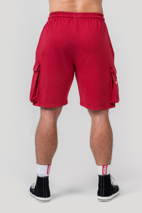 Ne Washed Loose Fit Cargo Shorts LEGACY 787 (L, Красный)