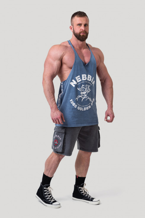 Ne Washed Muscle Back Stringer GOLDEN AGE 791 (M, Синий)
