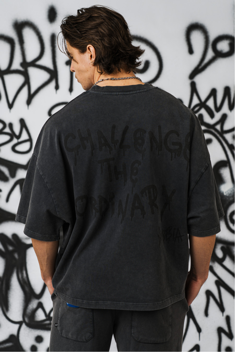 Ne NEBBIA x Sexsdreams Men’s Oversized Tee 809 (M, Чёрный)