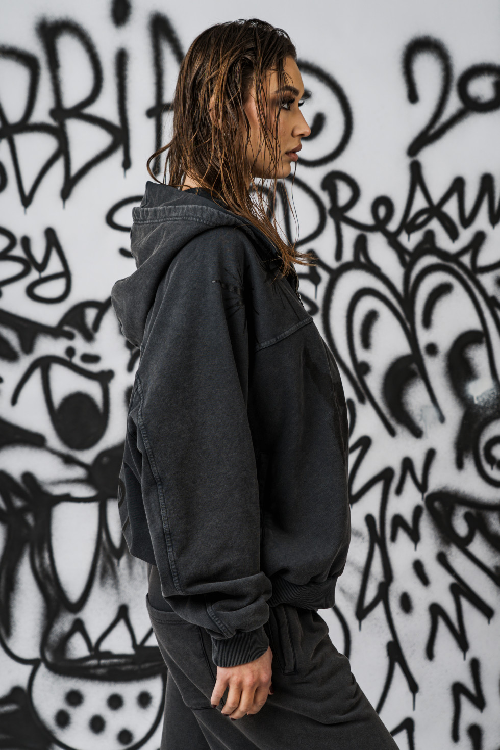 Ne NEBBIA x Sexsdreams Unisex Zip Hoodie 811 (L, Чёрный)