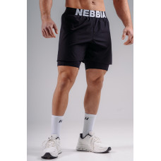 Double-Layer Training Shorts PRIMAL 878 (L, Чёрный)