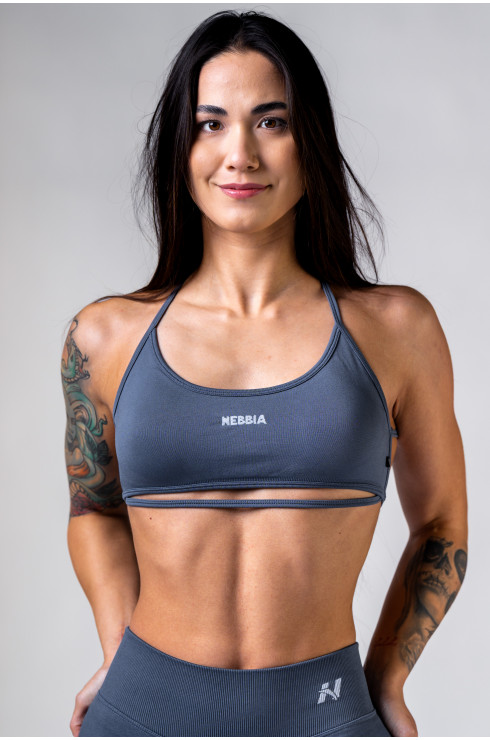 Ne Open-Back Sports Bra POWER 890 (L, Серый)