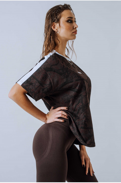 Ne Relaxed Tee POWER 894 (M, Тёмно-коричневый камуфляж)