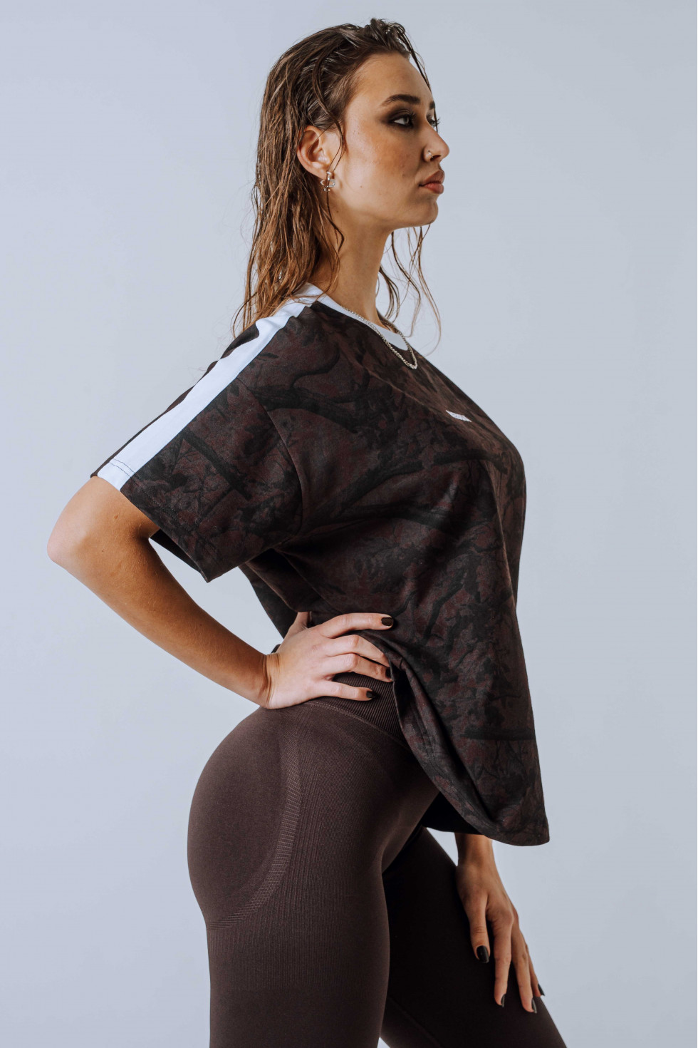 Ne Relaxed Tee POWER 894 (M, Тёмно-коричневый камуфляж)