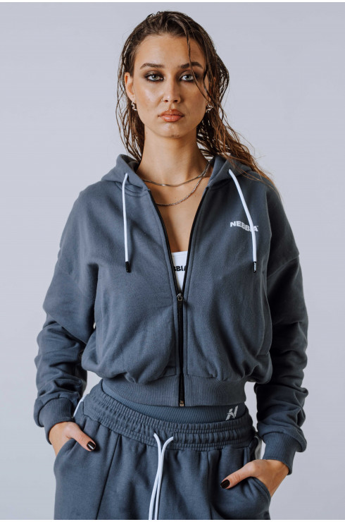 Ne Relaxed Zip Hoodie POWER 895 (M, Серый)