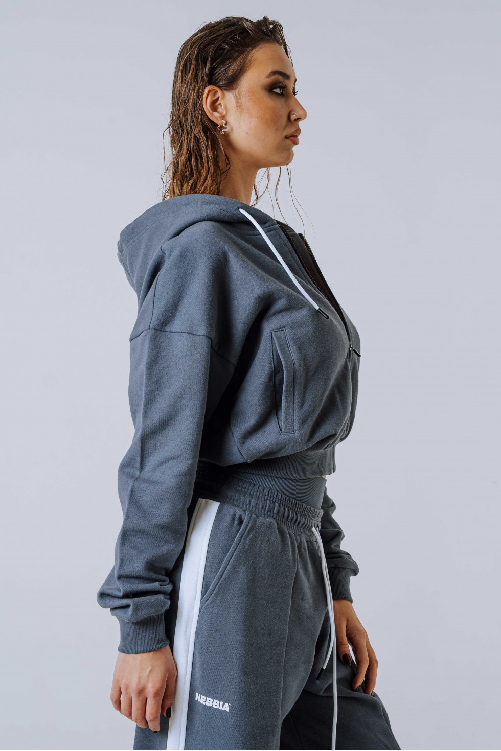 Ne Relaxed Zip Hoodie POWER 895 (M, Серый)